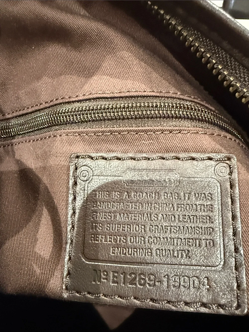RARE Y2K Chocolate Brown Pinnacle Legacy Bohemian Large Duffle-EUC
